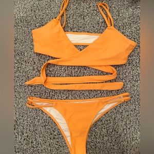 Light Orange Bikini Set (Top and Bottoms included)